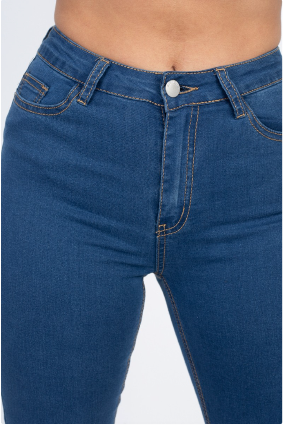 High Waist Denim Skinny Jeans
