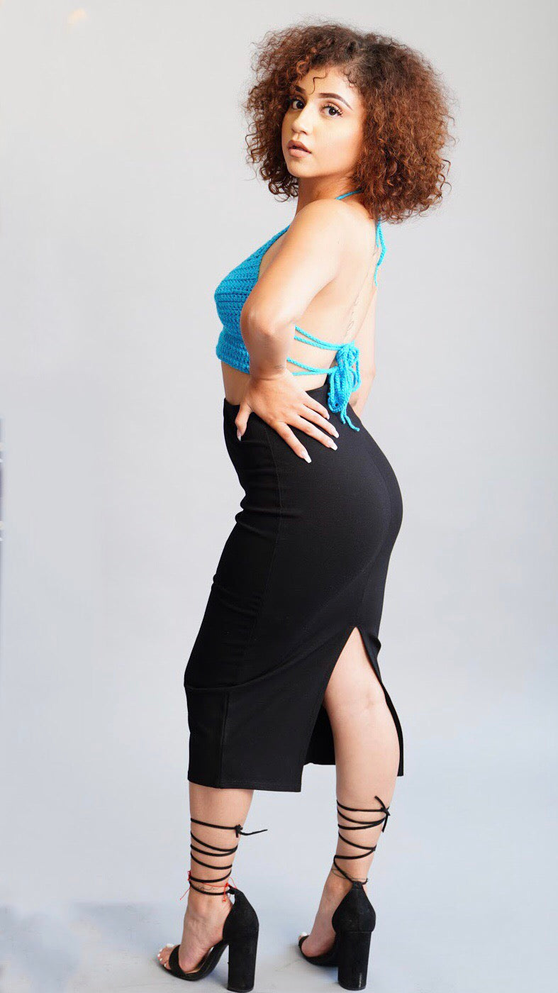 Ponte pencil skirt