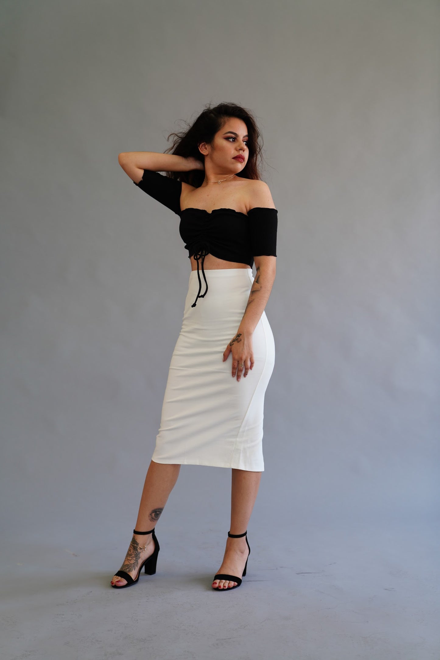 Ponte pencil skirt